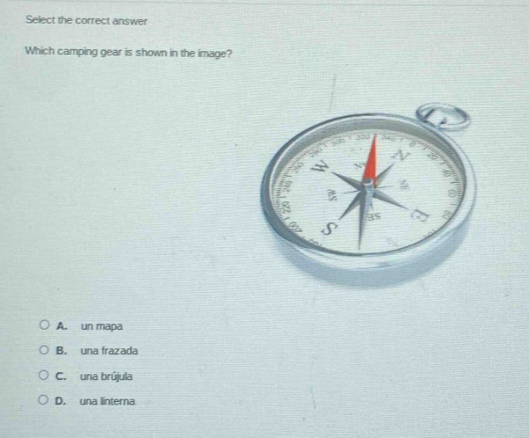 select the correct answer which camping gear is shown in the image? a. …