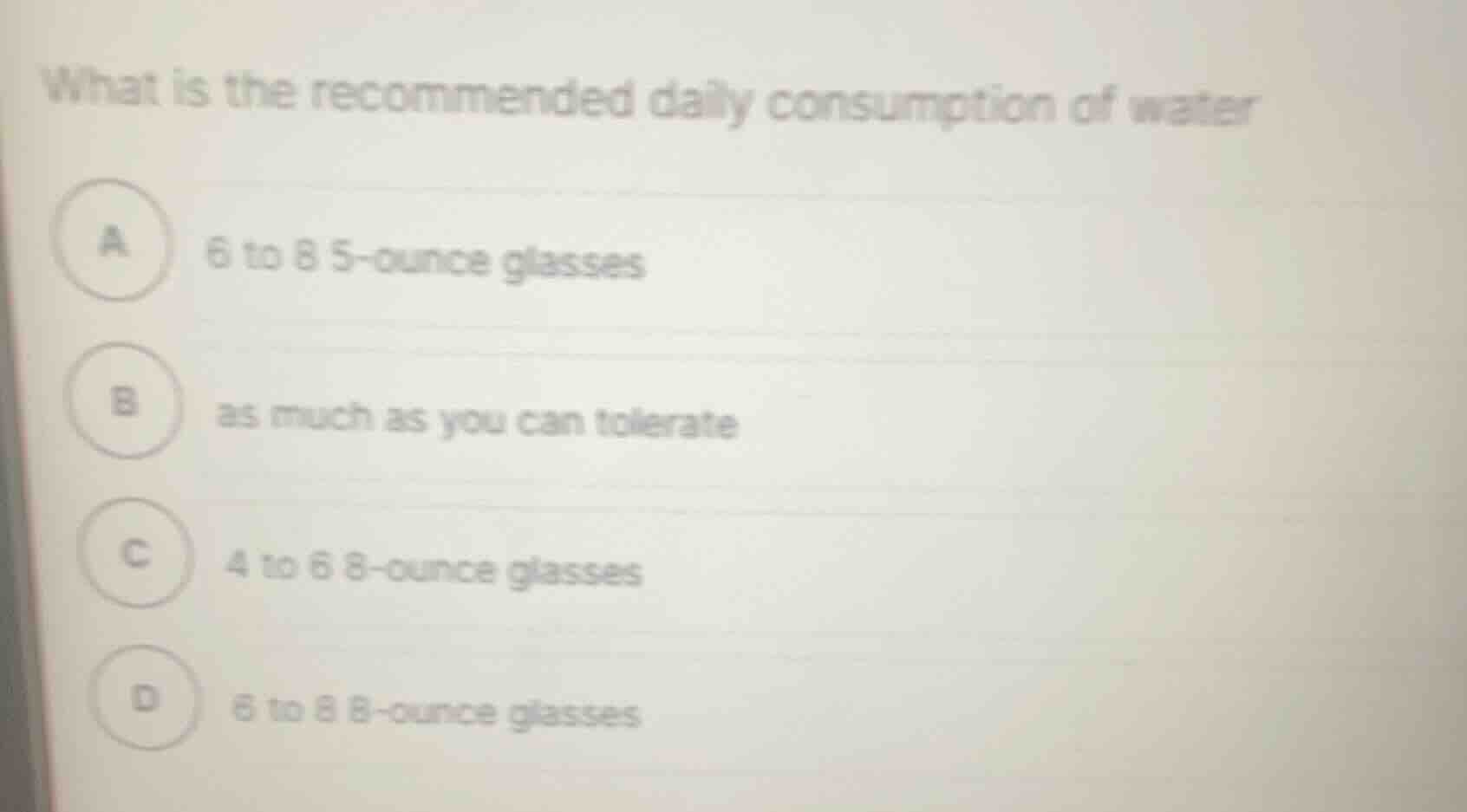 what is the recommended daily consumption of water a 6 to 8 5 - ounce g…