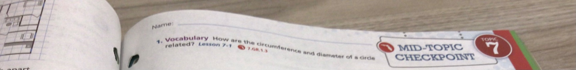 name: 1. vocabulary how are the circumference and diameter of a circle …