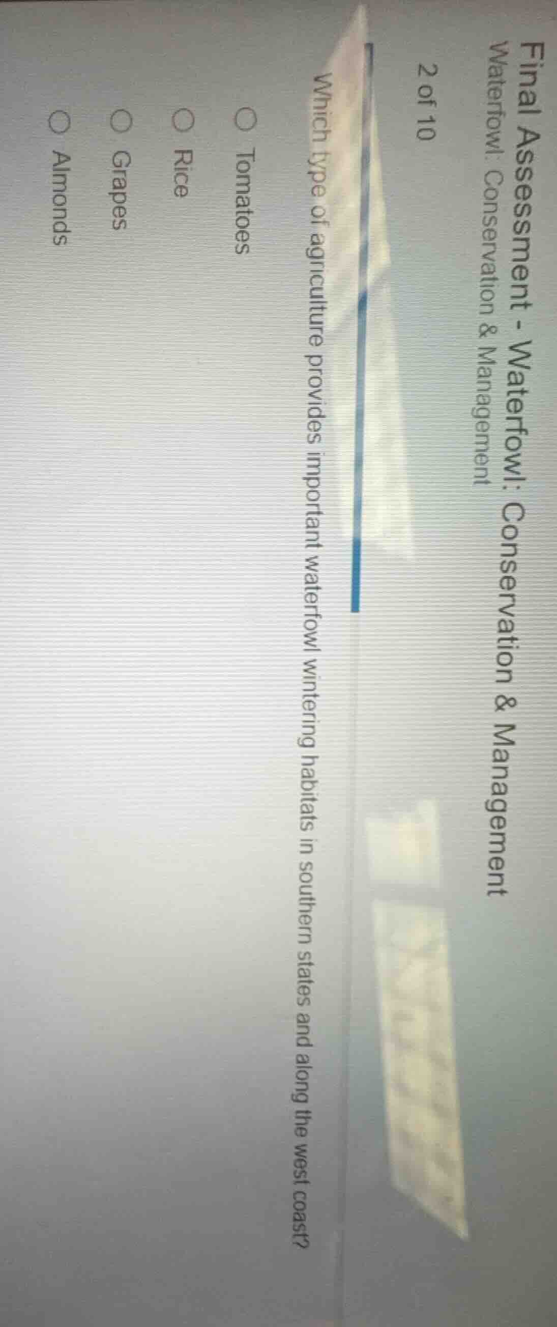 final assessment - waterfowl: conservation & management waterfowl: cons…