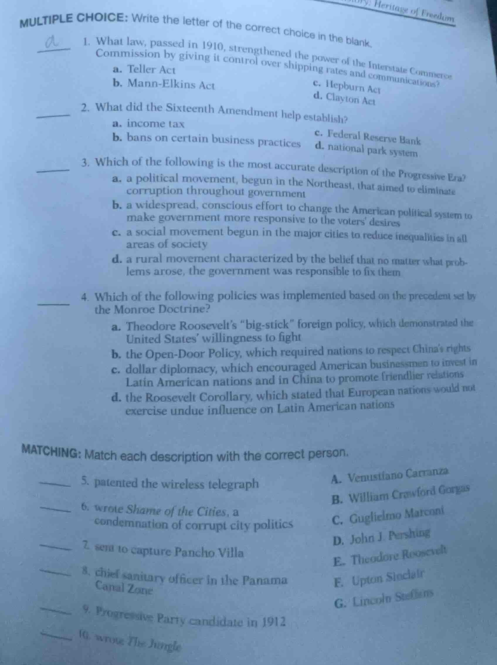 multiple choice: write the letter of the correct choice in the blank. 1…