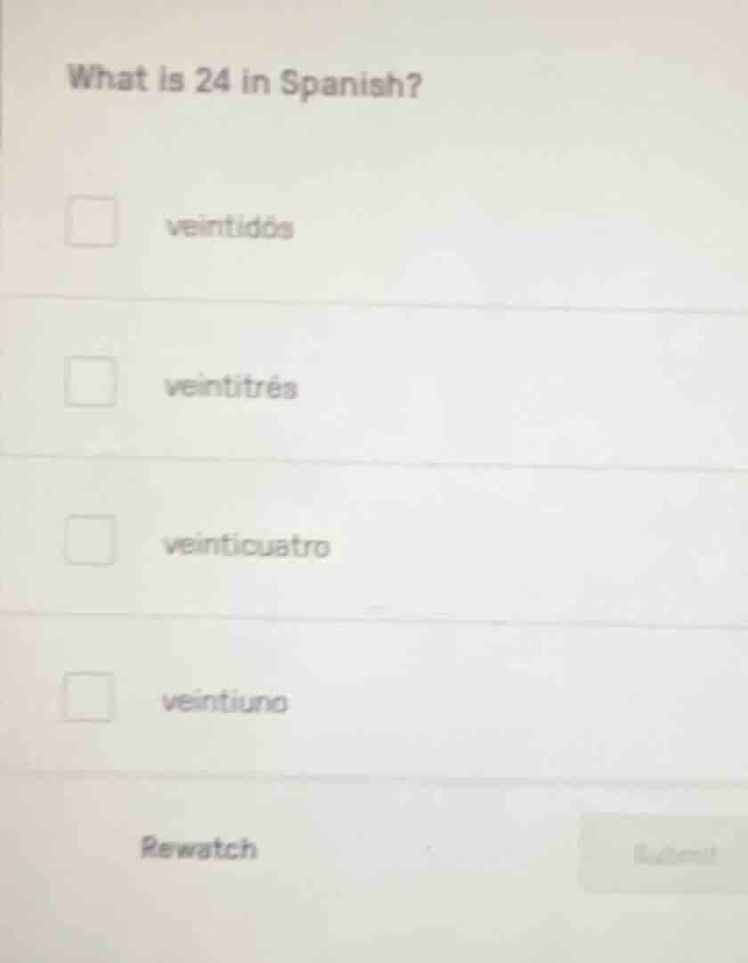 what is 24 in spanish? veintidós veintitrés veinticuatro veintiuna rewa…