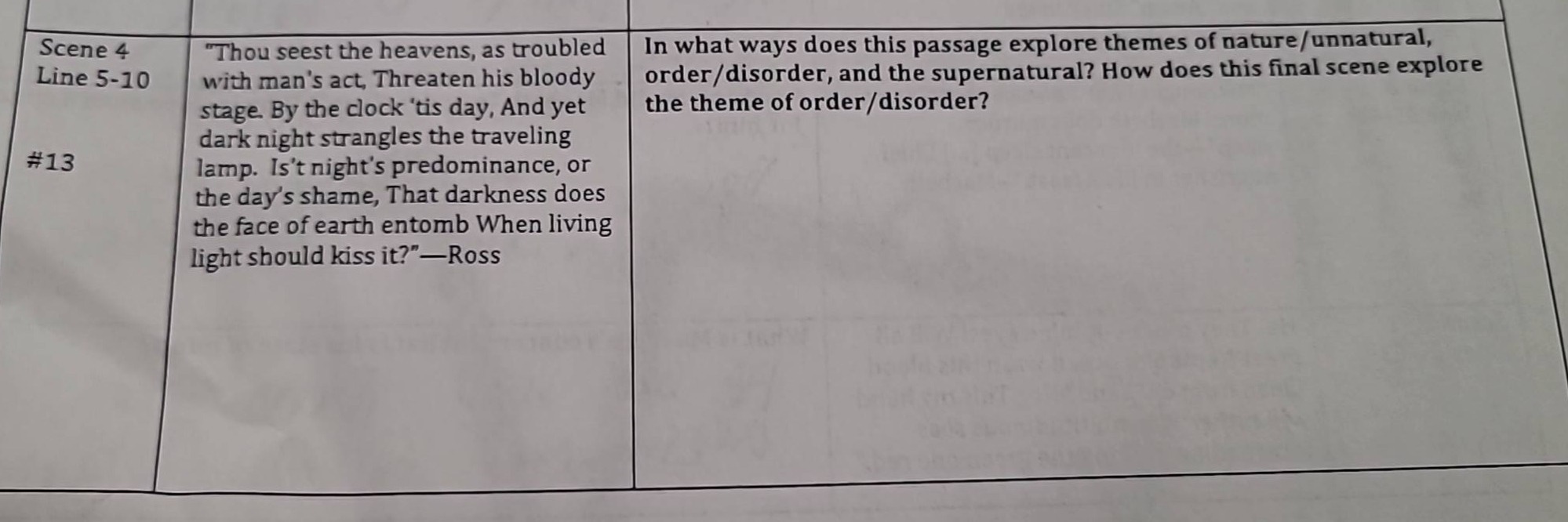 scene 4 line 5-10 #13 \thou seest the heavens, as troubled with mans ac…
