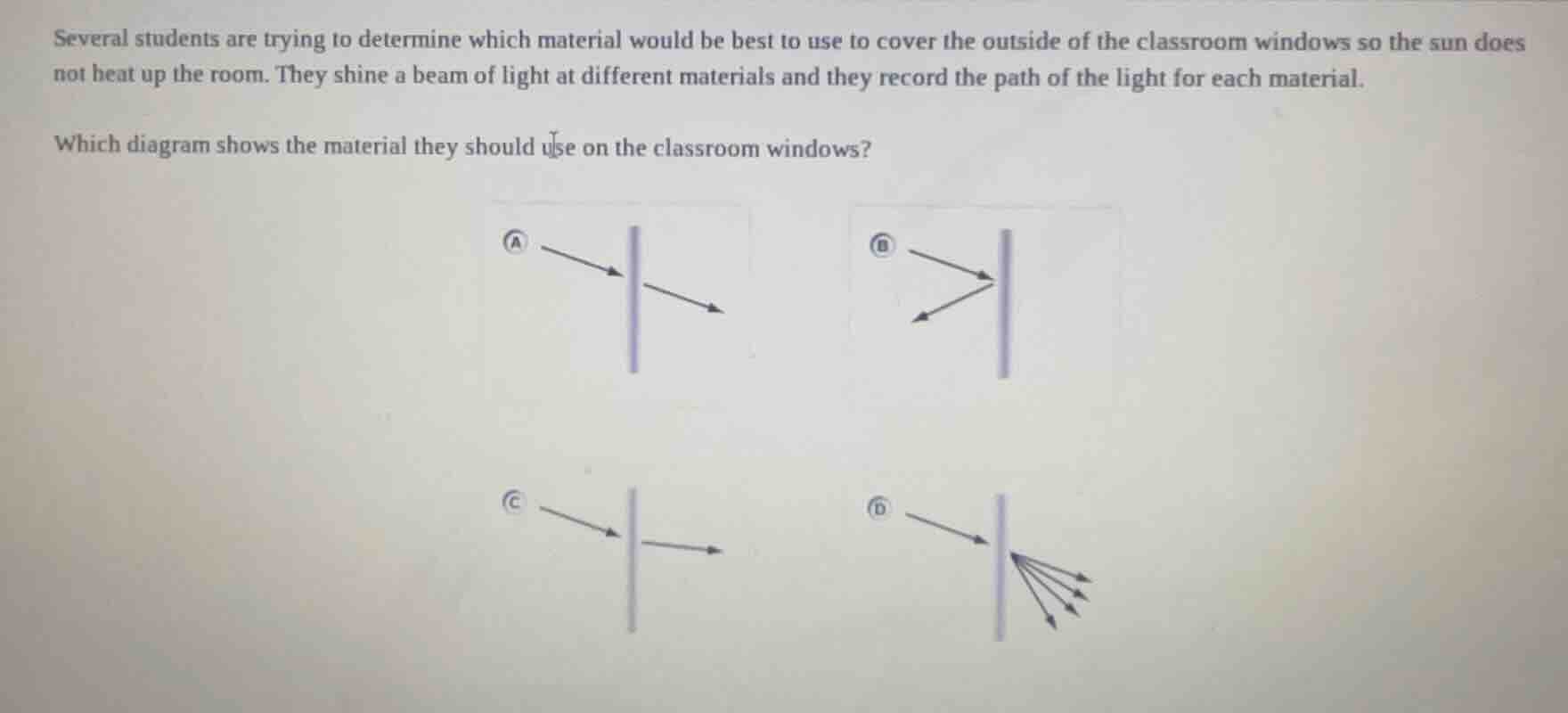 several students are trying to determine which material would be best t…