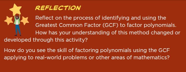 reflection reflect on the process of identifying and using the greatest…