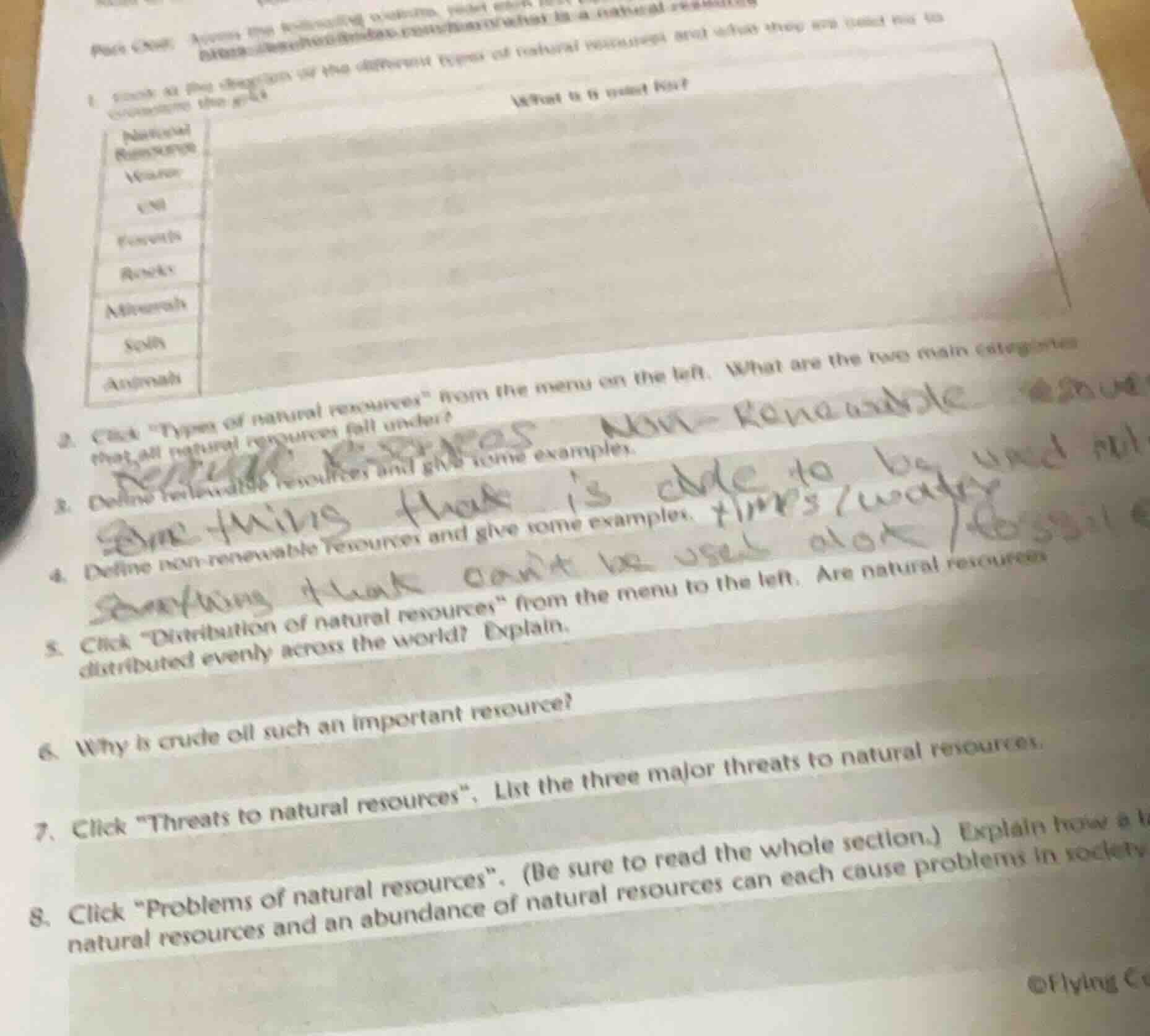 part one: across the following questions, select main text... 1. look a…