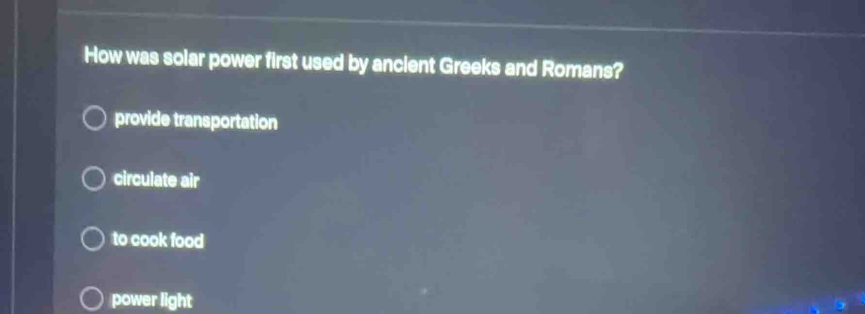 how was solar power first used by ancient greeks and romans? provide tr…