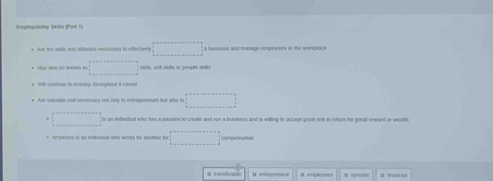 employability skills (part 1) - are the skills and attitudes necessary …