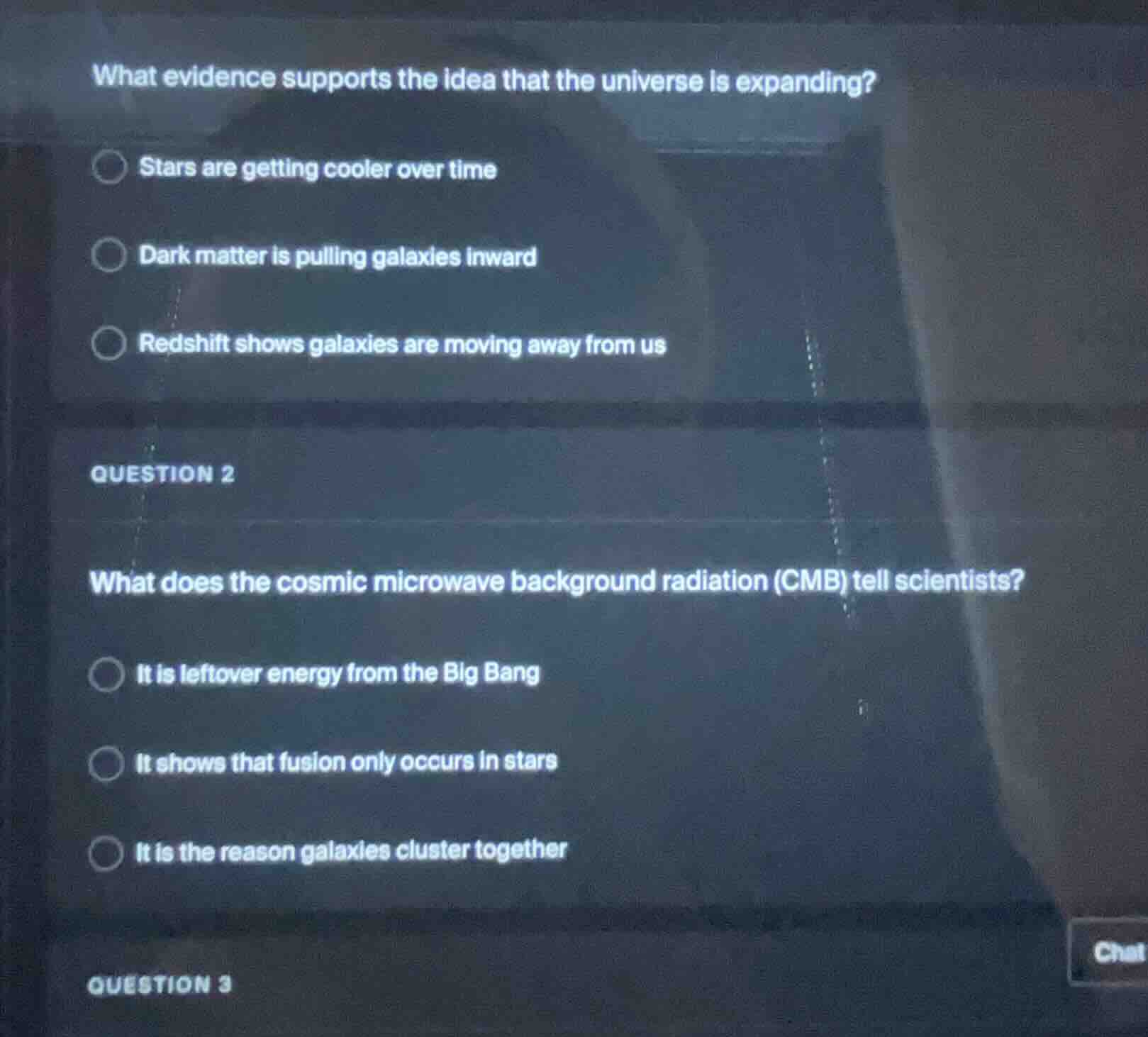 what evidence supports the idea that the universe is expanding? stars a…
