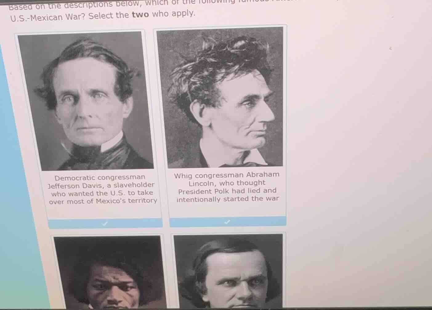 based on the descriptions below, which of the following u.s.-mexican wa…