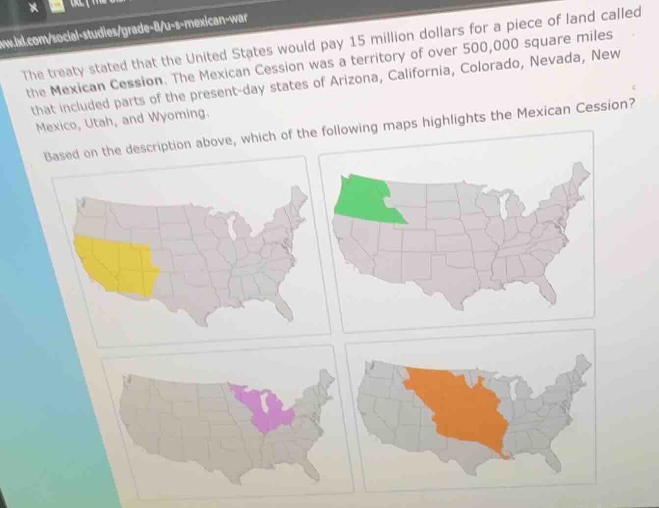 the treaty stated that the united states would pay 15 million dollars f…