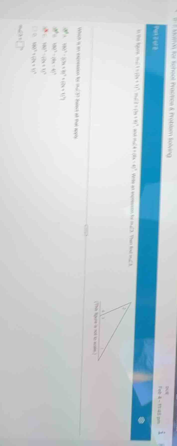 which is an expression for ( mangle 3 )? select all that apply. a ( 180…