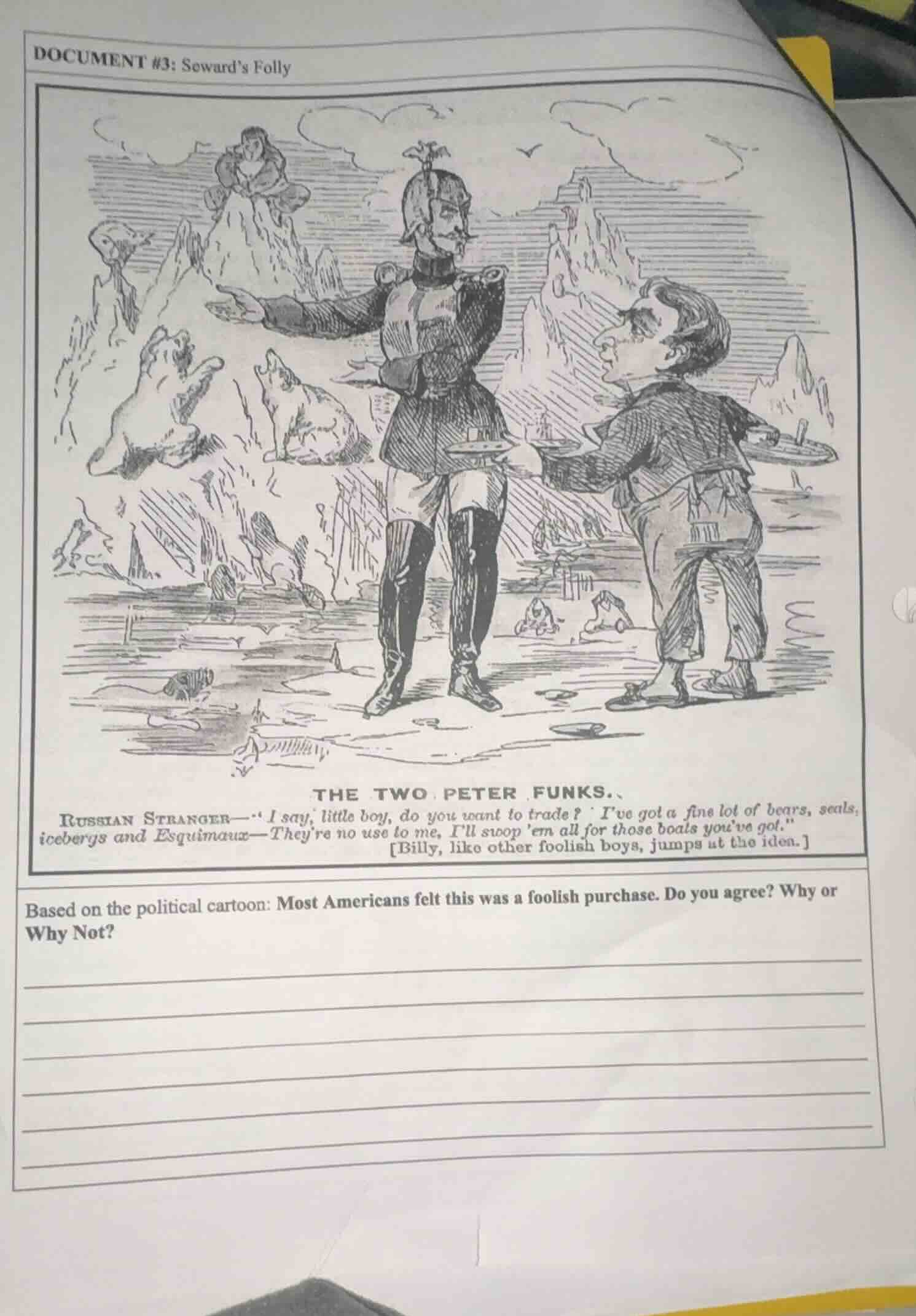 document #3: seward’s folly the two peter funks. russian stranger—‘ i s…