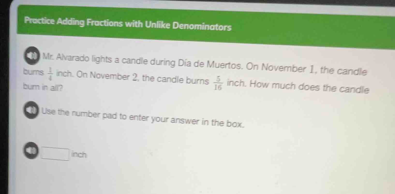 practice adding fractions with unlike denominators mr. alvarado lights …