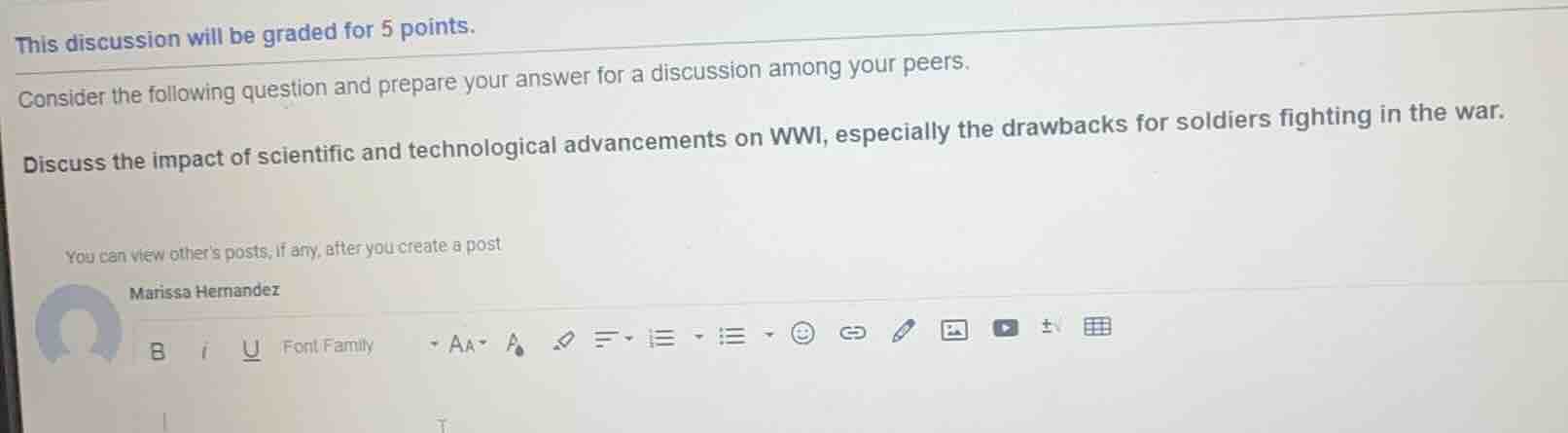 this discussion will be graded for 5 points. consider the following que…