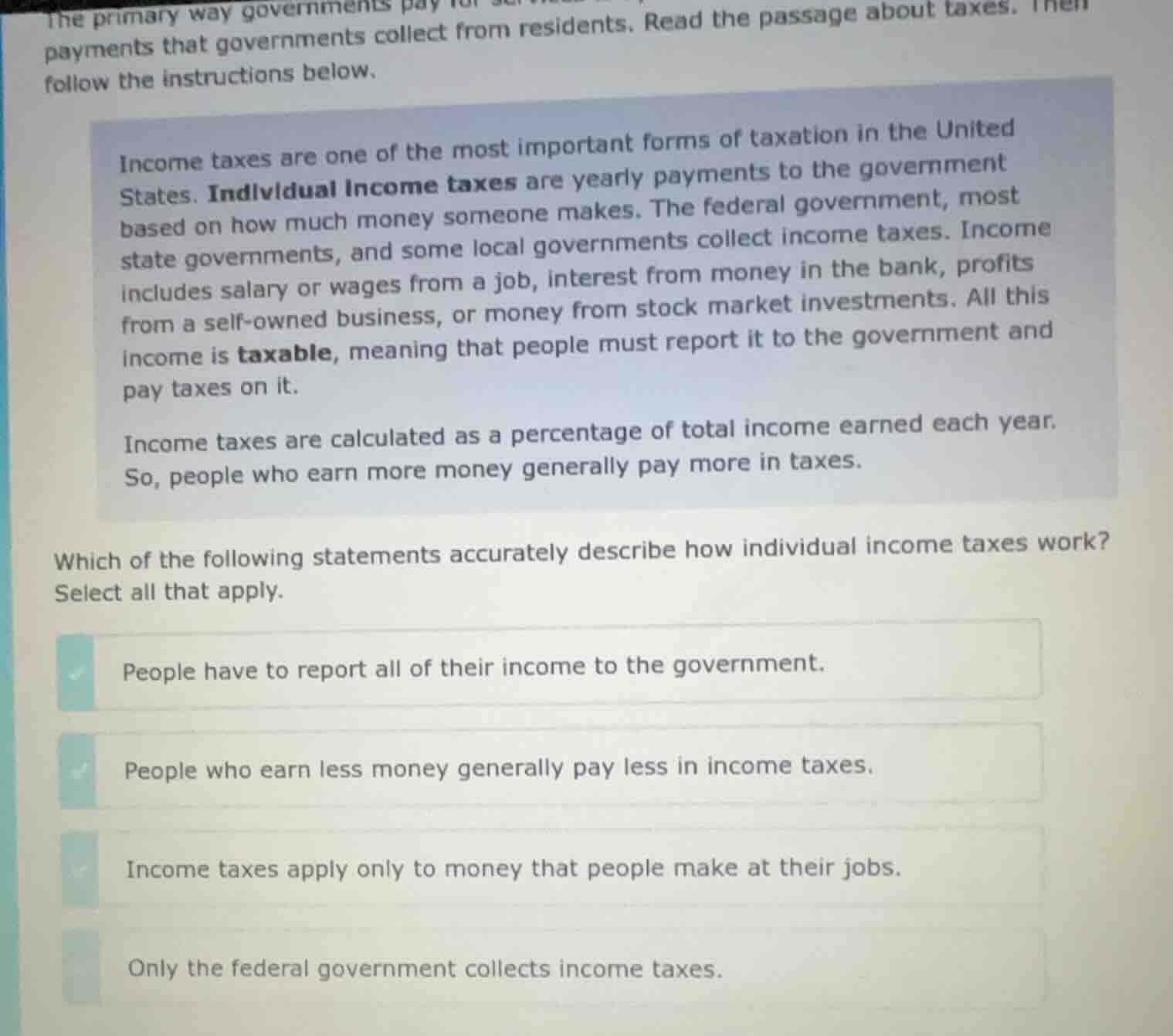 the primary way governments pay for payments that governments collect f…