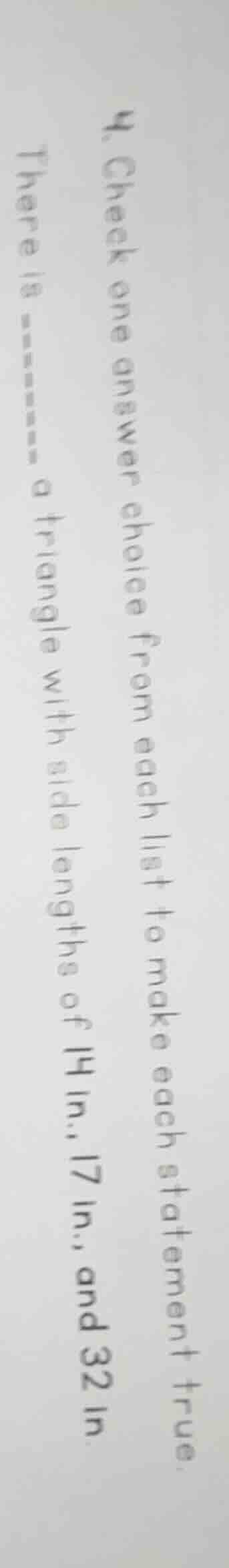 4. check one answer choice from each list to make each statement true. …