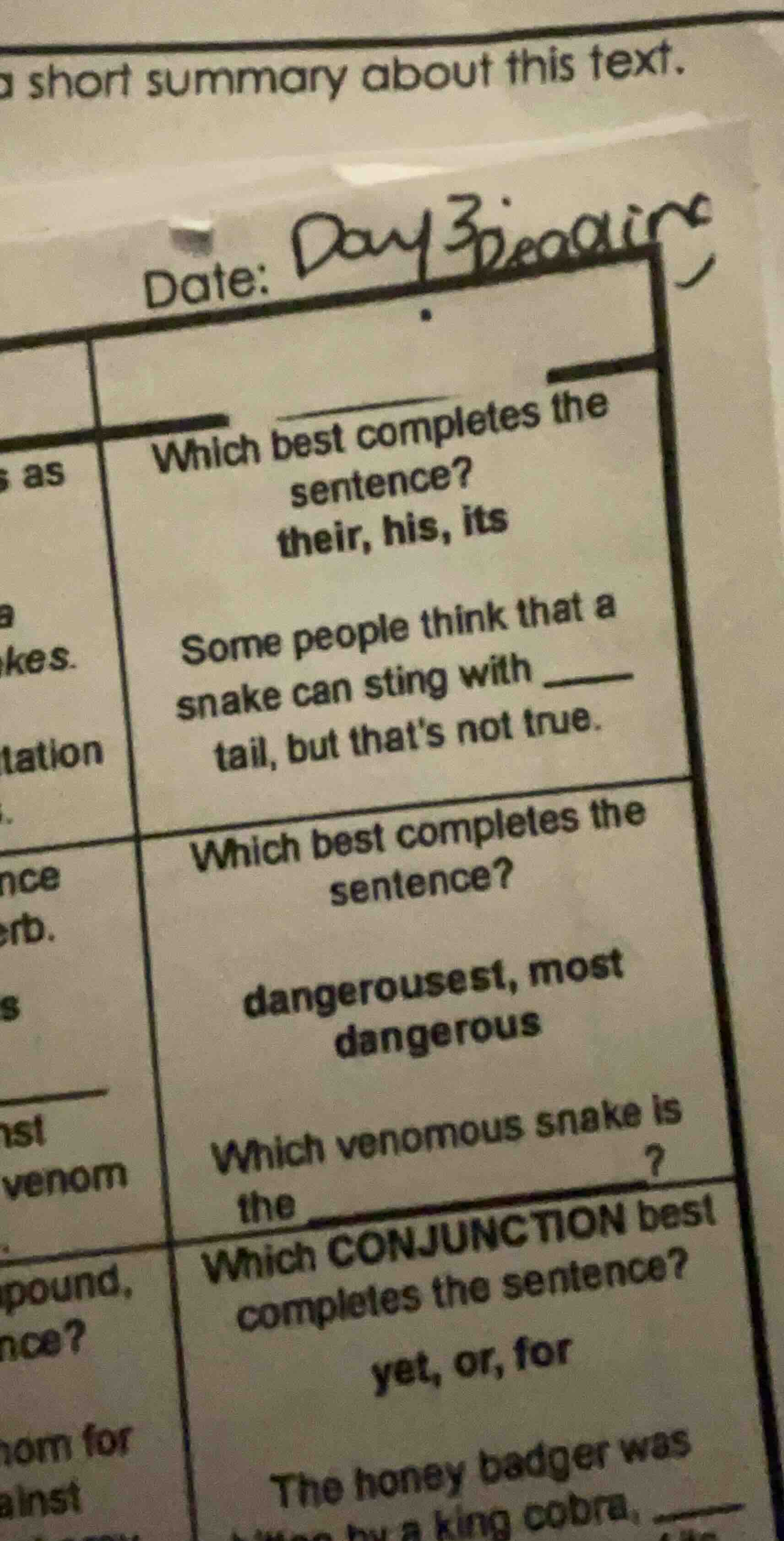 which best completes the sentence? their, his, its some people think th…