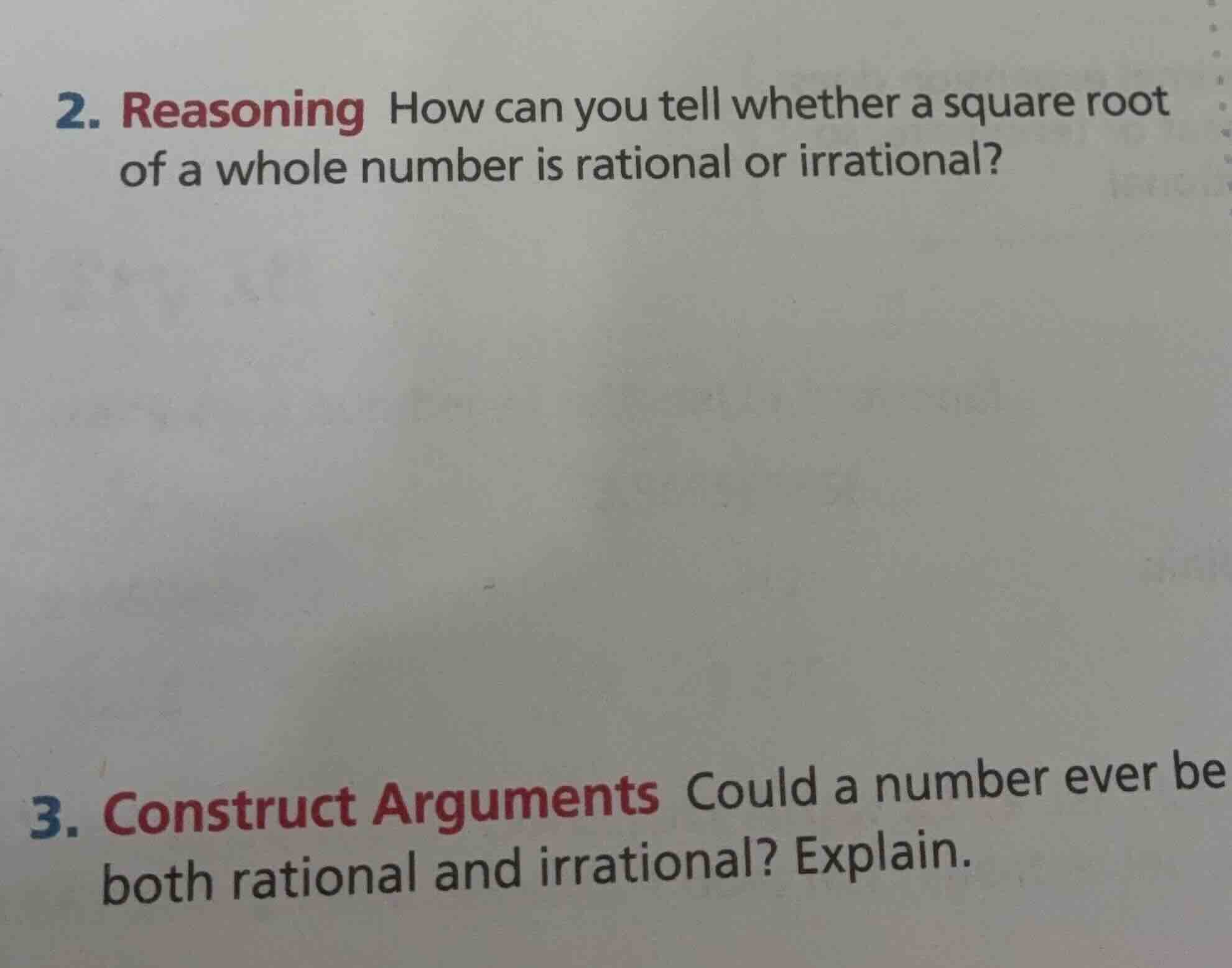 2. reasoning how can you tell whether a square root of a whole number i…