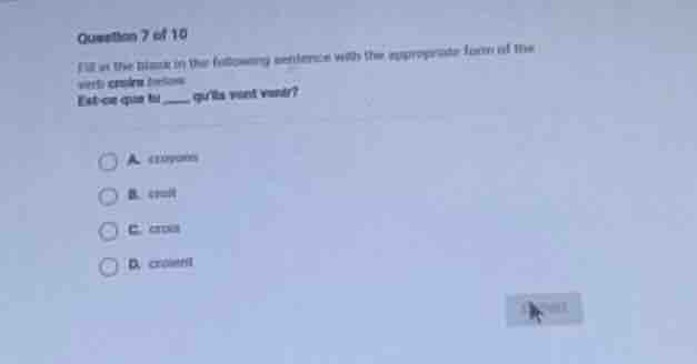question 7 of 10 fill in the blank in the following sentence with the a…