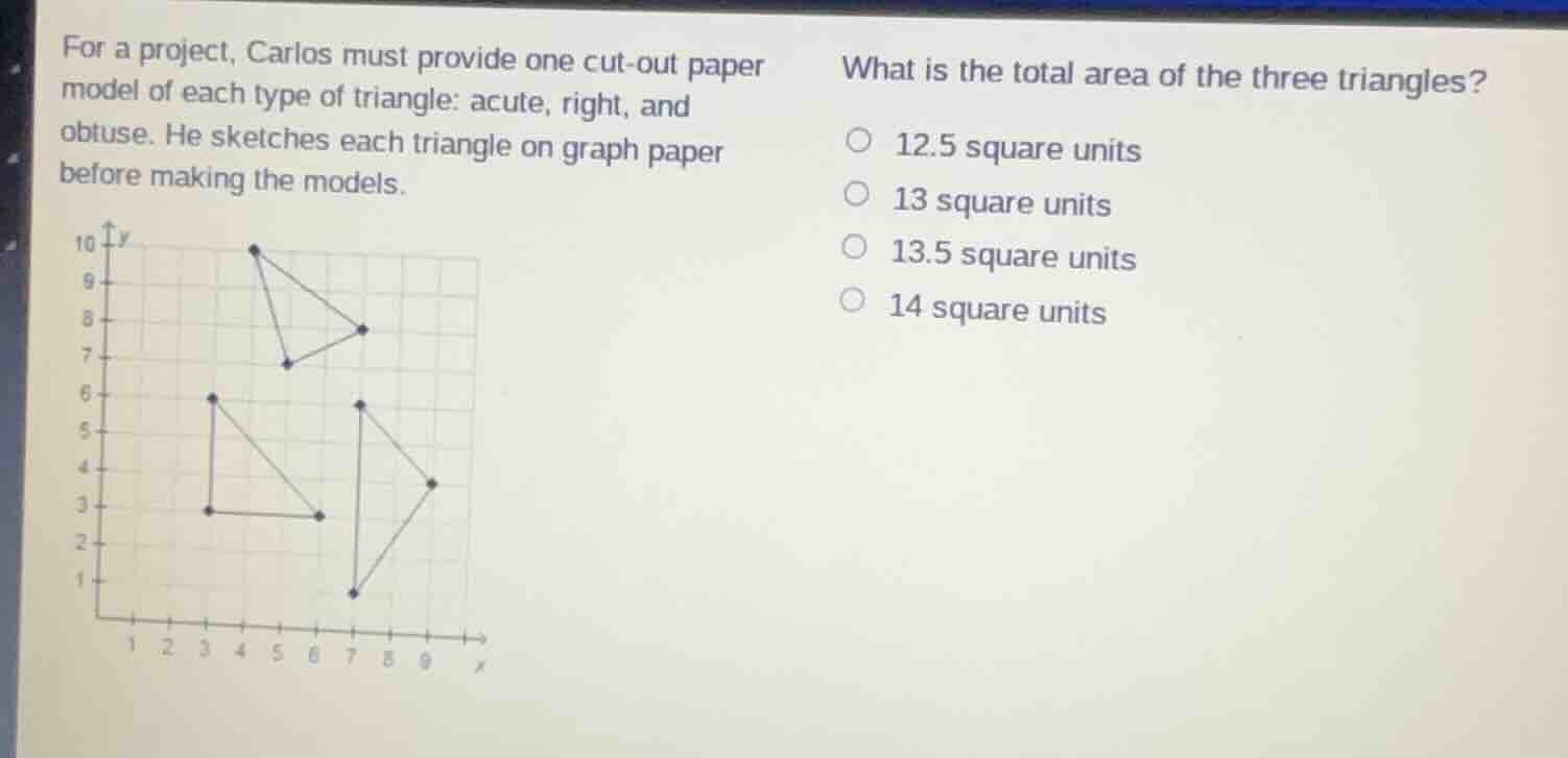 for a project, carlos must provide one cut - out paper model of each ty…
