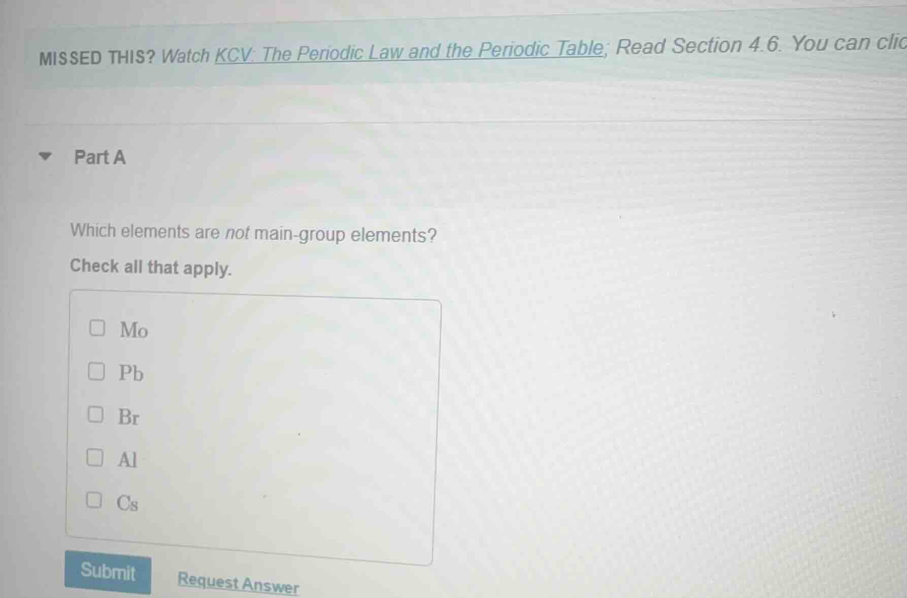 missed this? watch kcv: the periodic law and the periodic table; read s…