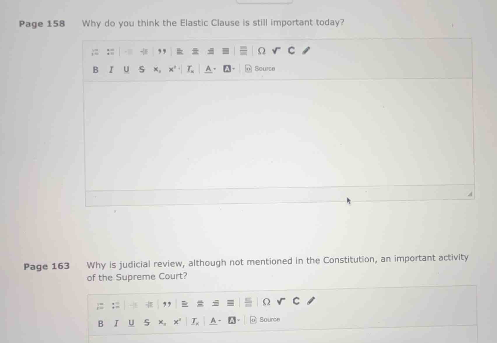 page 158 why do you think the elastic clause is still important today? …