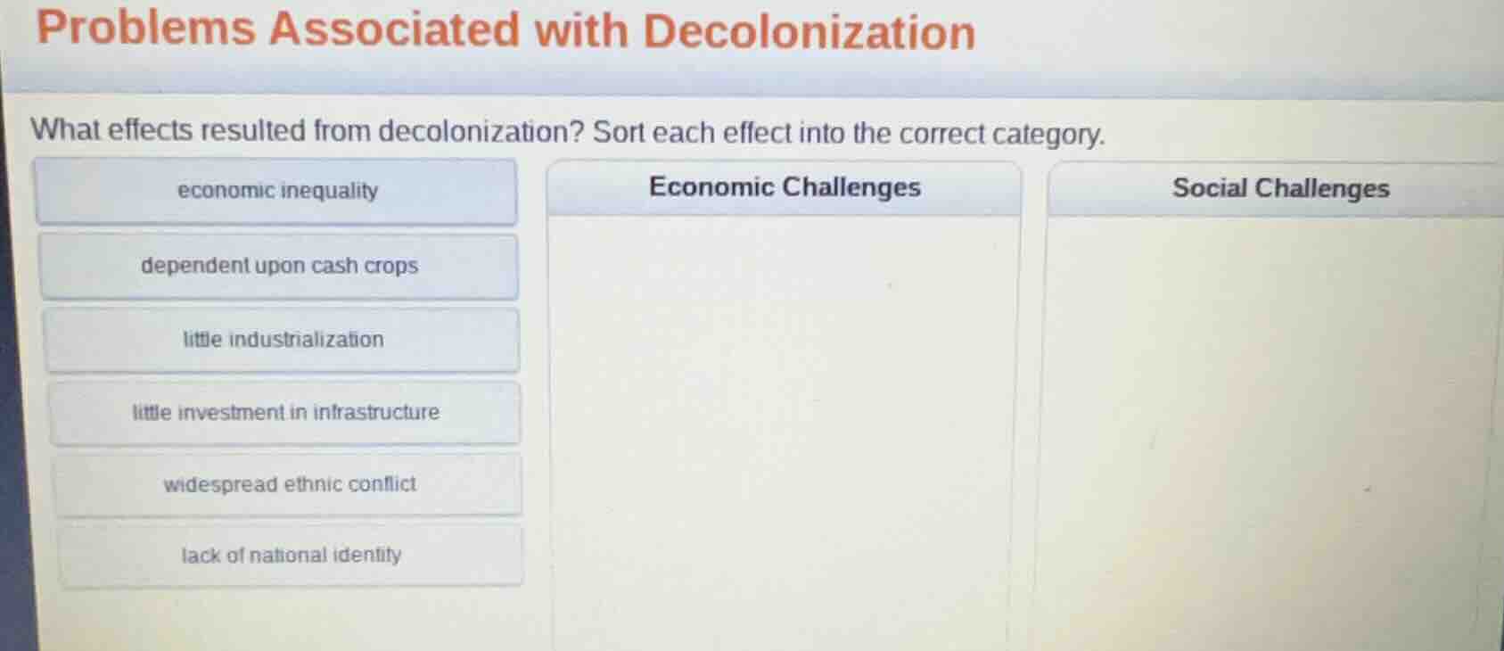 problems associated with decolonization what effects resulted from deco…