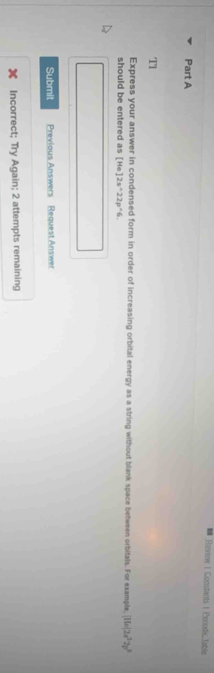 part a tl express your answer in condensed form in order of increasing …