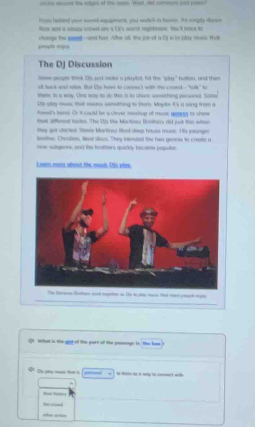 from behind your sound equipment, you watch in horror. an ugly silence …