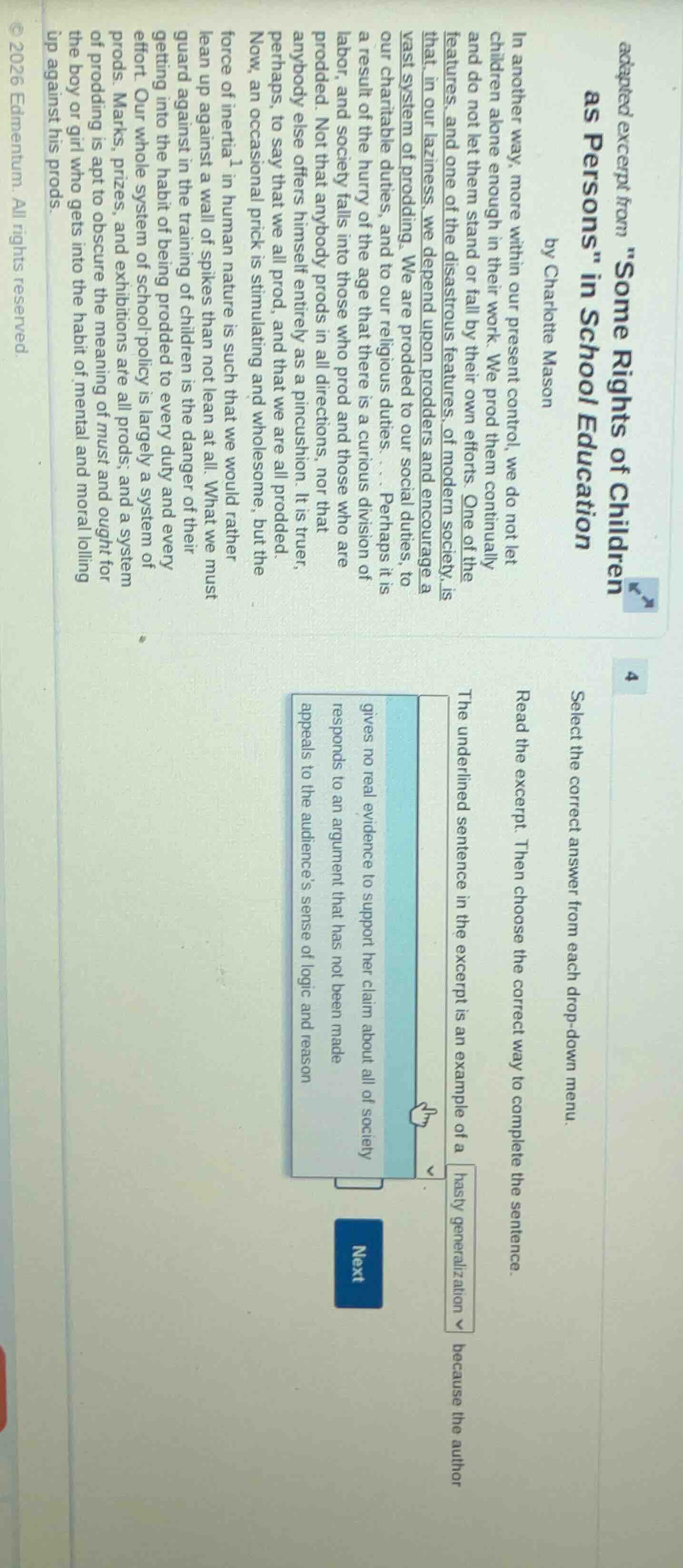 adapted excerpt from \some rights of children as persons\ in school edu…