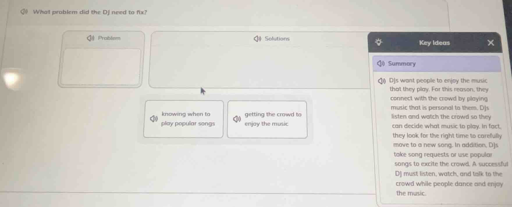 what problem did the dj need to fix? problem solutions knowing when to …