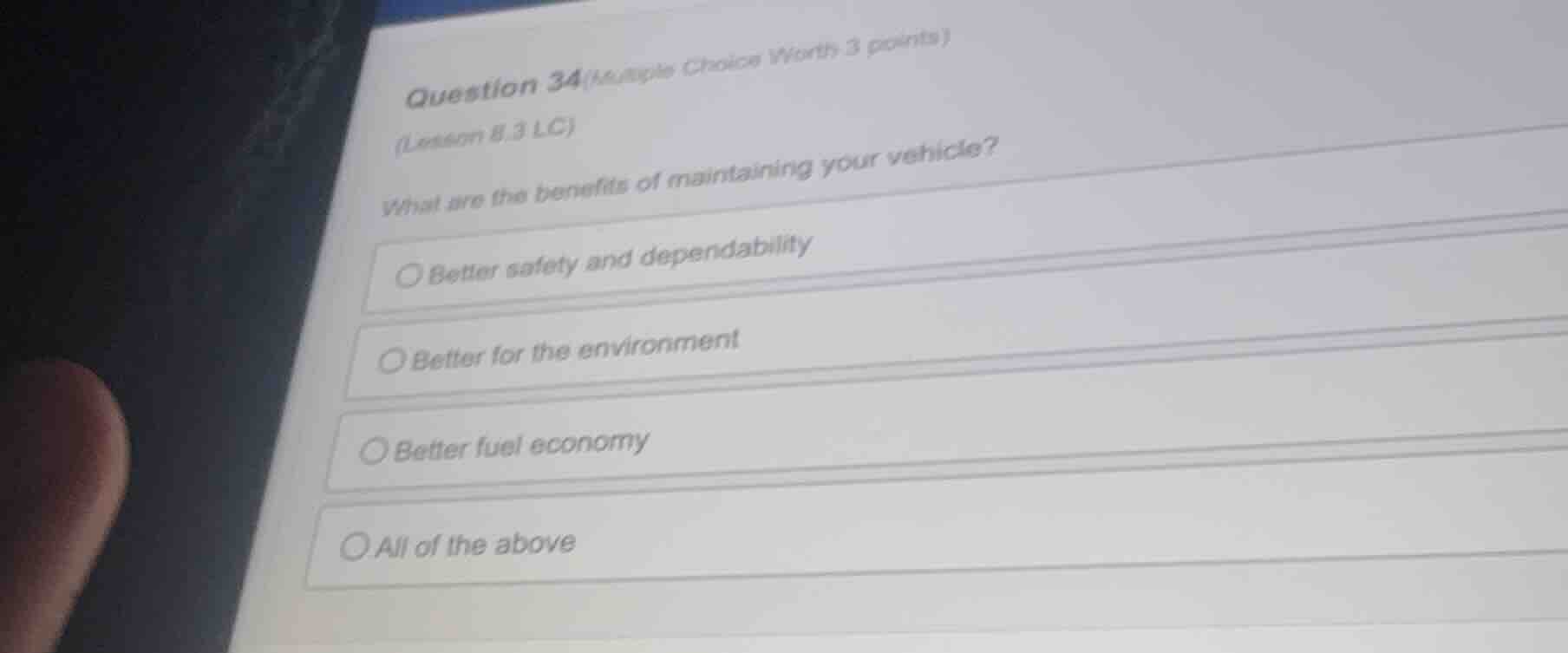 question 34 (multiple choice worth 3 points) (lesson 8.3 lc) what are t…