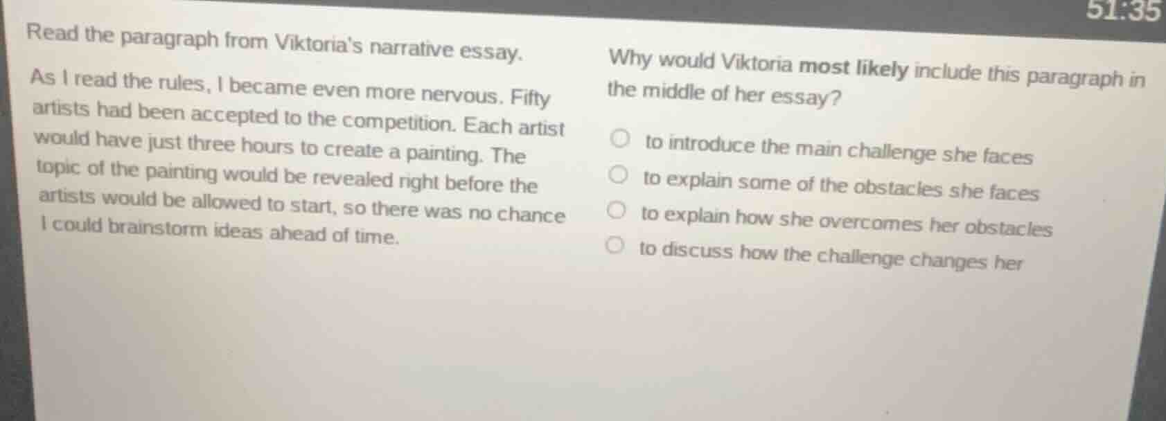 read the paragraph from viktorias narrative essay. as i read the rules,…