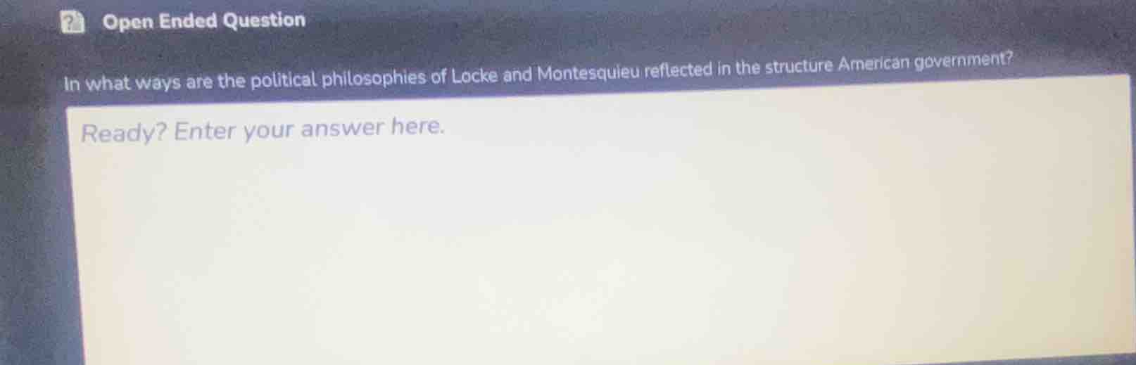 open ended question in what ways are the political philosophies of lock…