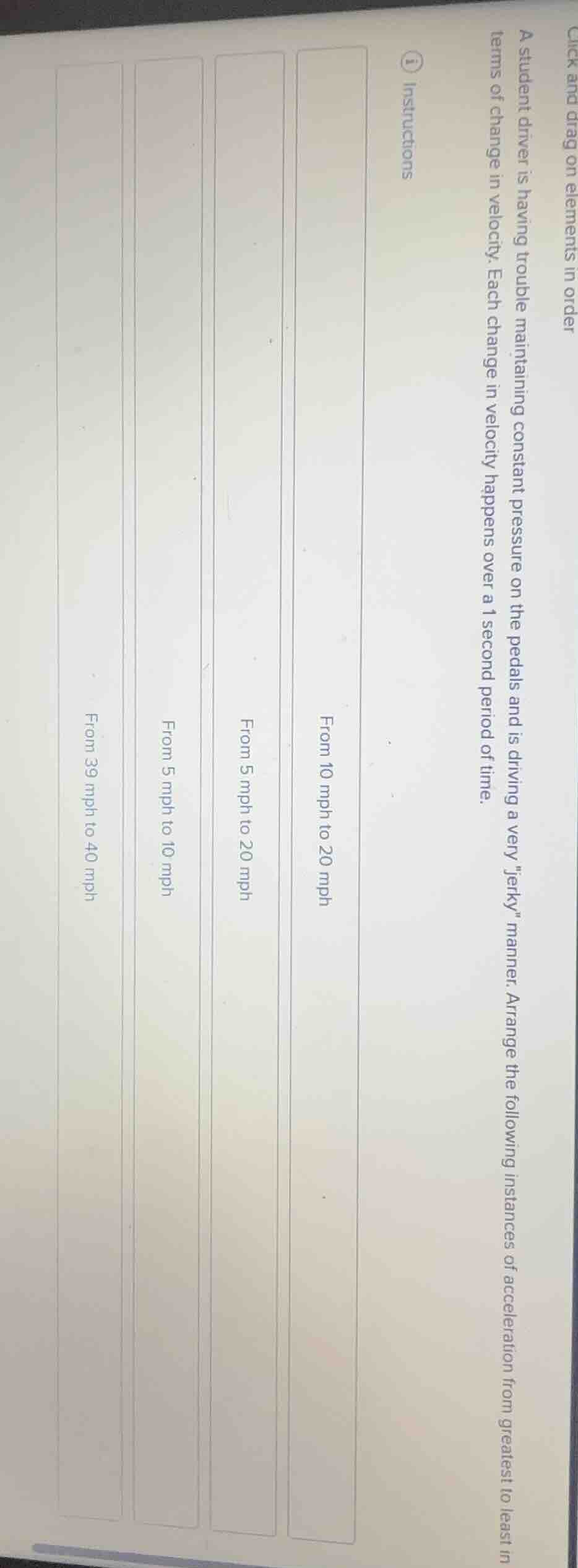 a student driver is having trouble maintaining constant pressure on the…