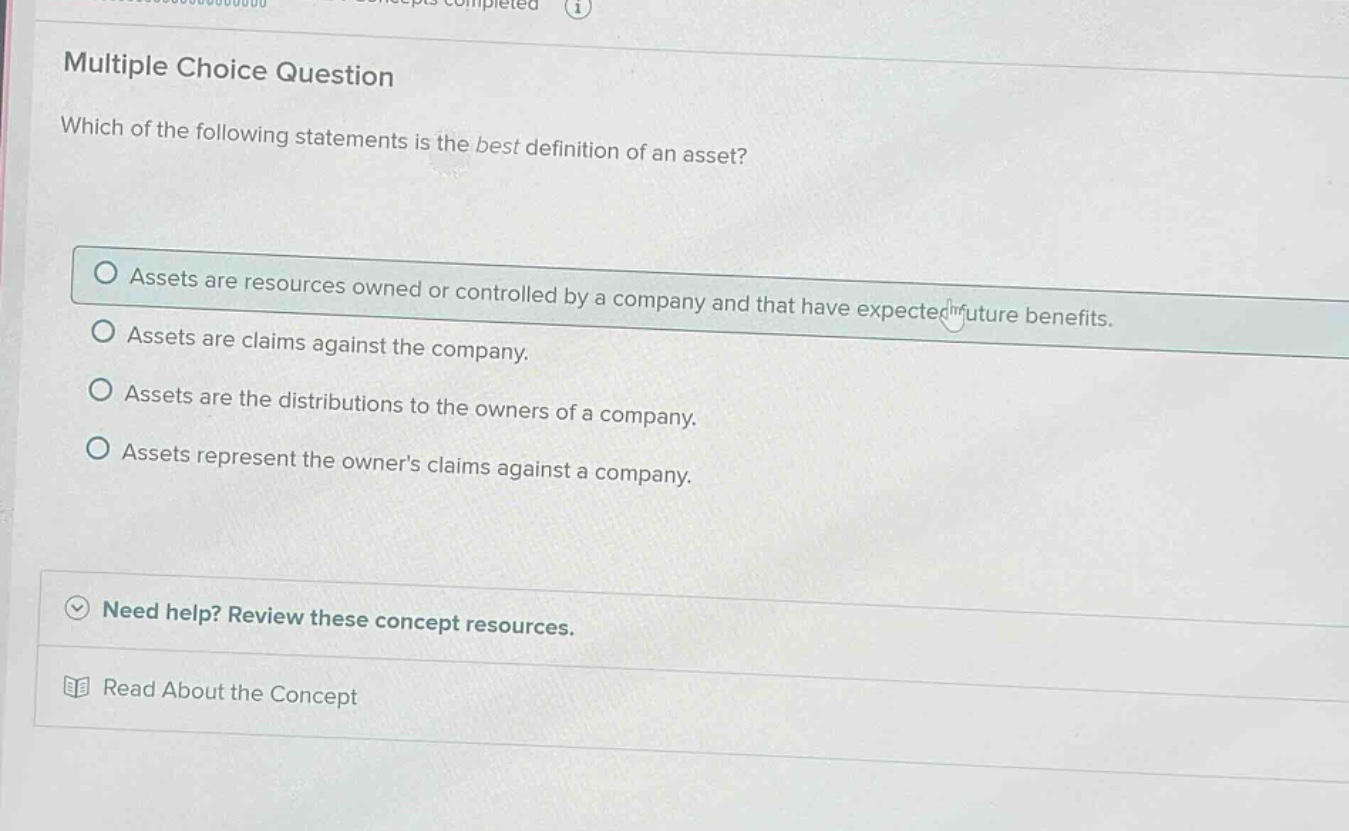 multiple choice question which of the following statements is the best …