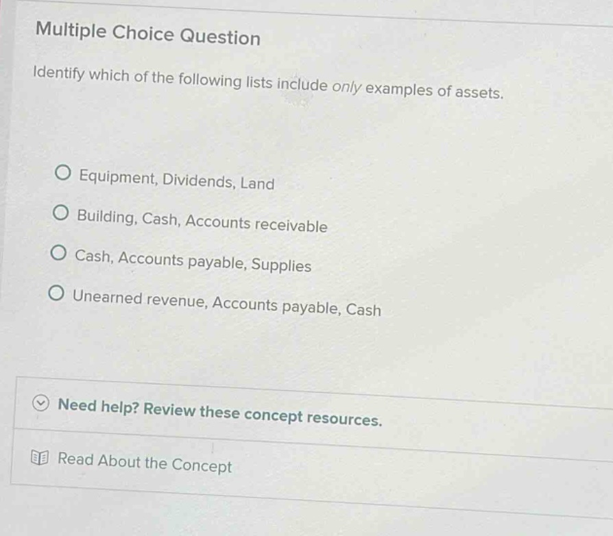 multiple choice question identify which of the following lists include …