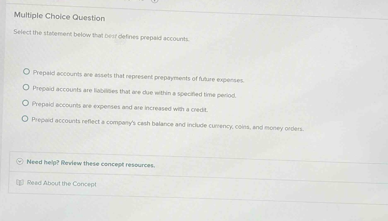 multiple choice question select the statement below that best defines p…