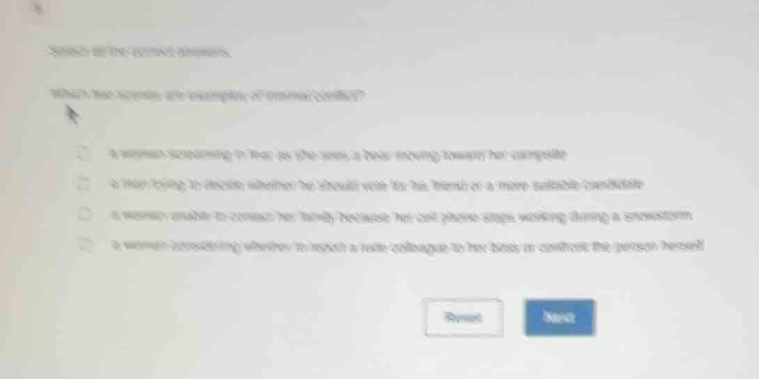 select all the correct answers. which two scenarios are examples of int…