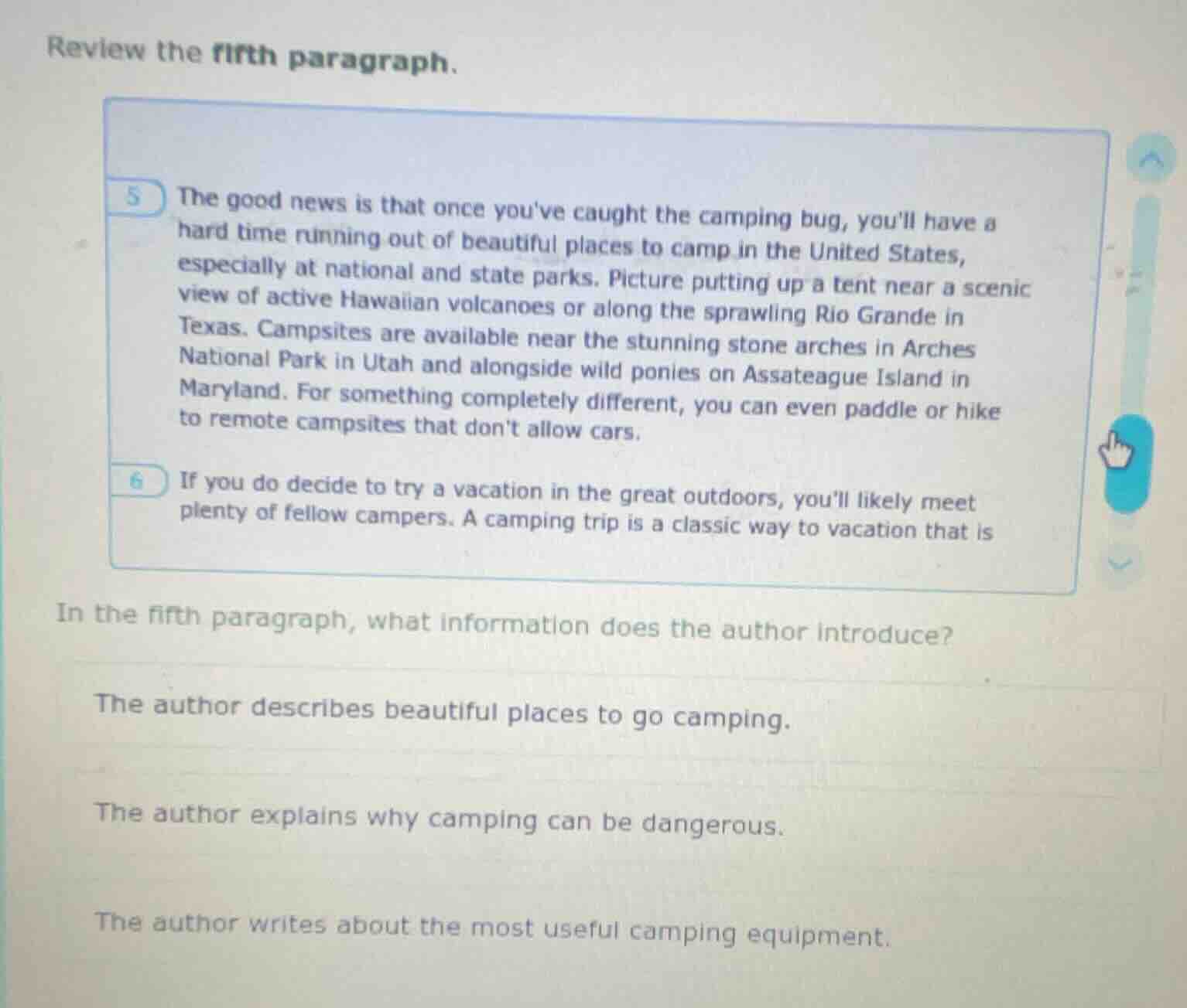 review the fifth paragraph. 5 the good news is that once youve caught t…