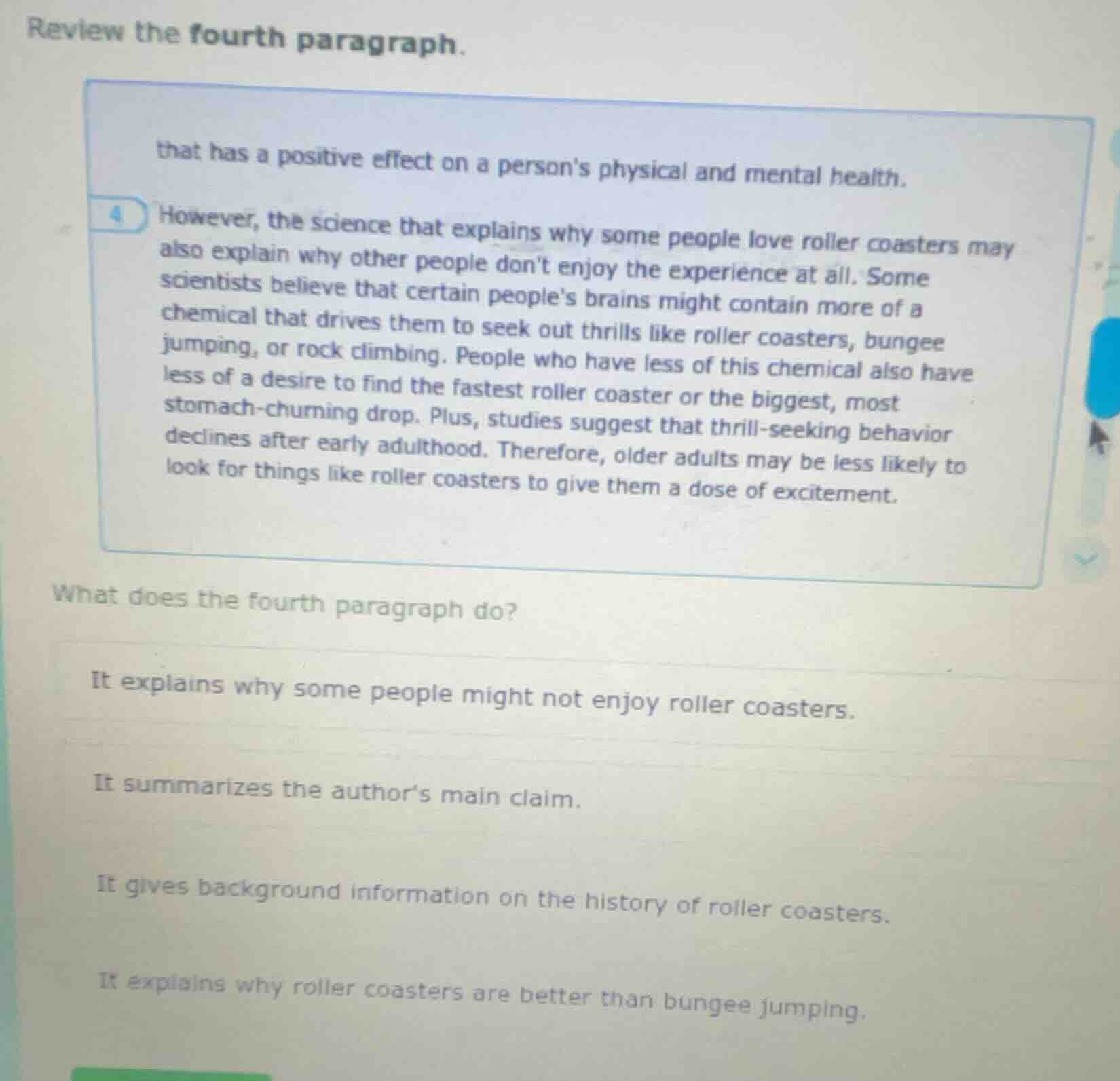 review the fourth paragraph. that has a positive effect on a persons ph…