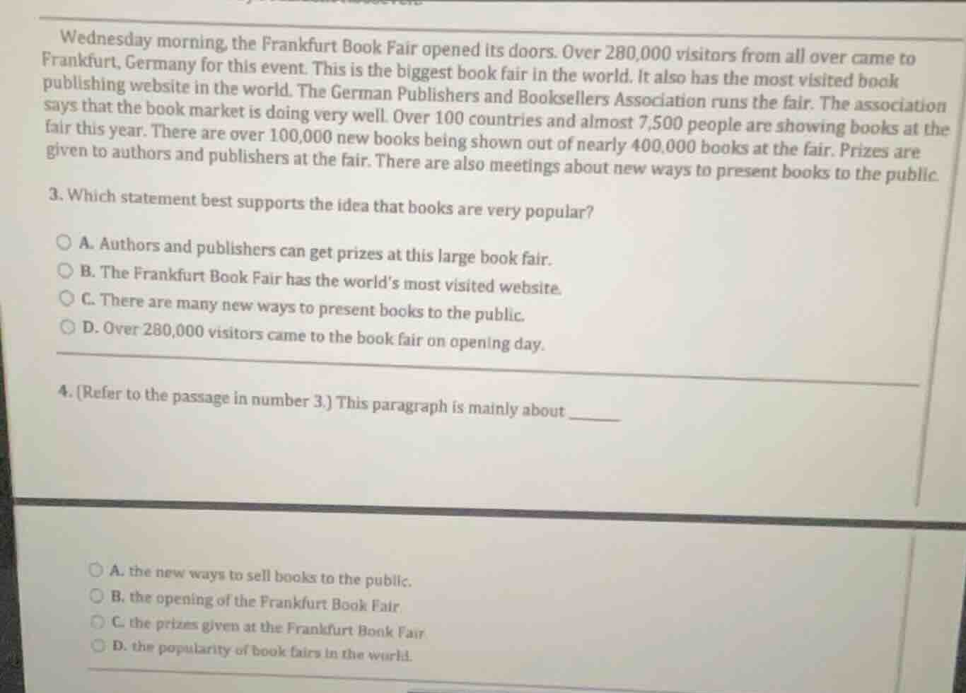 wednesday morning, the frankfurt book fair opened its doors. over 280,0…