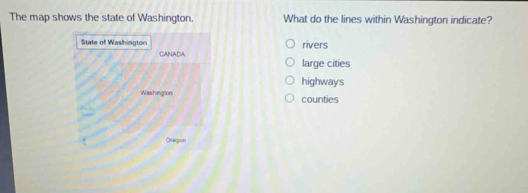 the map shows the state of washington. what do the lines within washing…