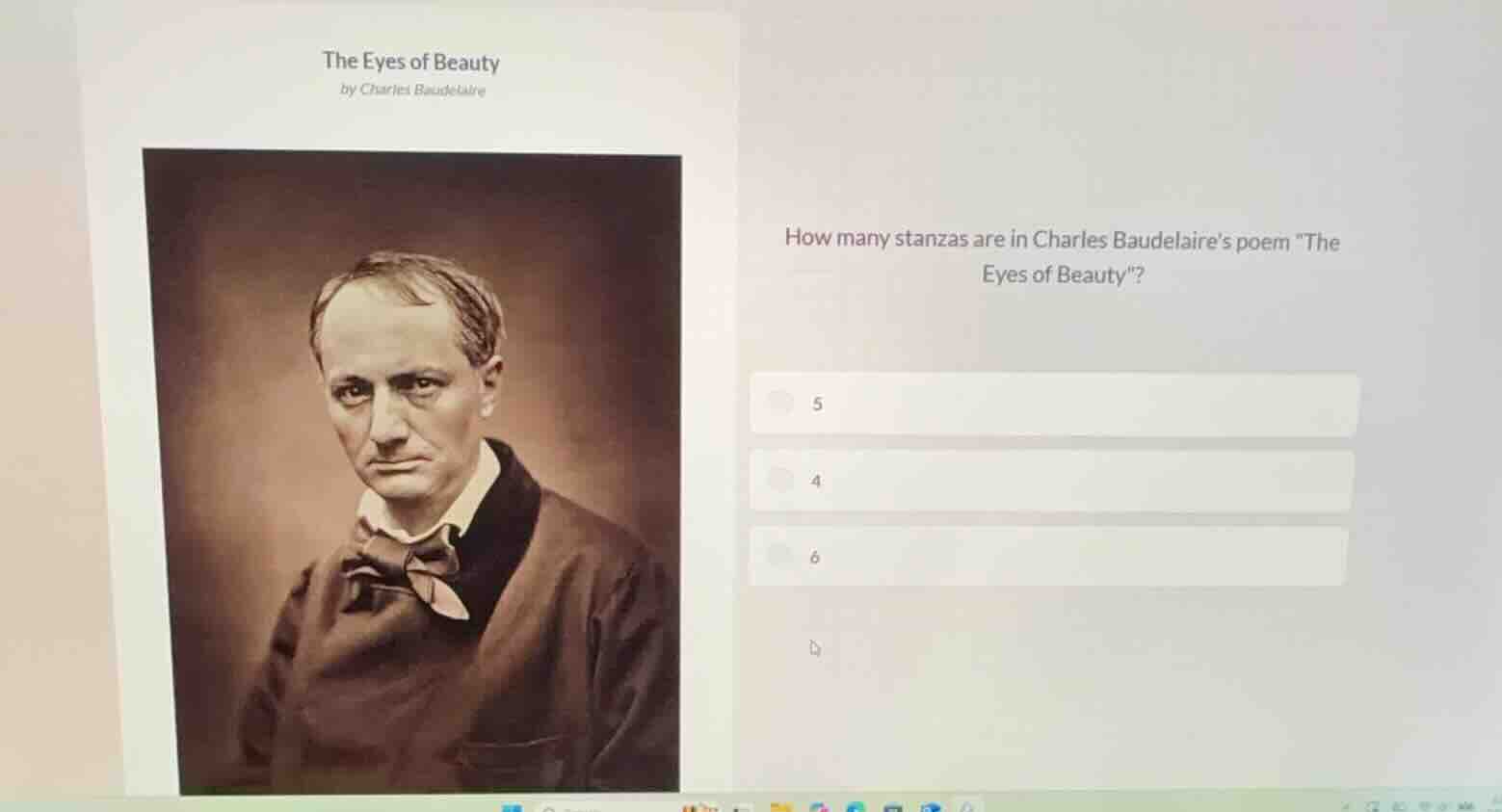 the eyes of beauty by charles baudelaire how many stanzas are in charle…