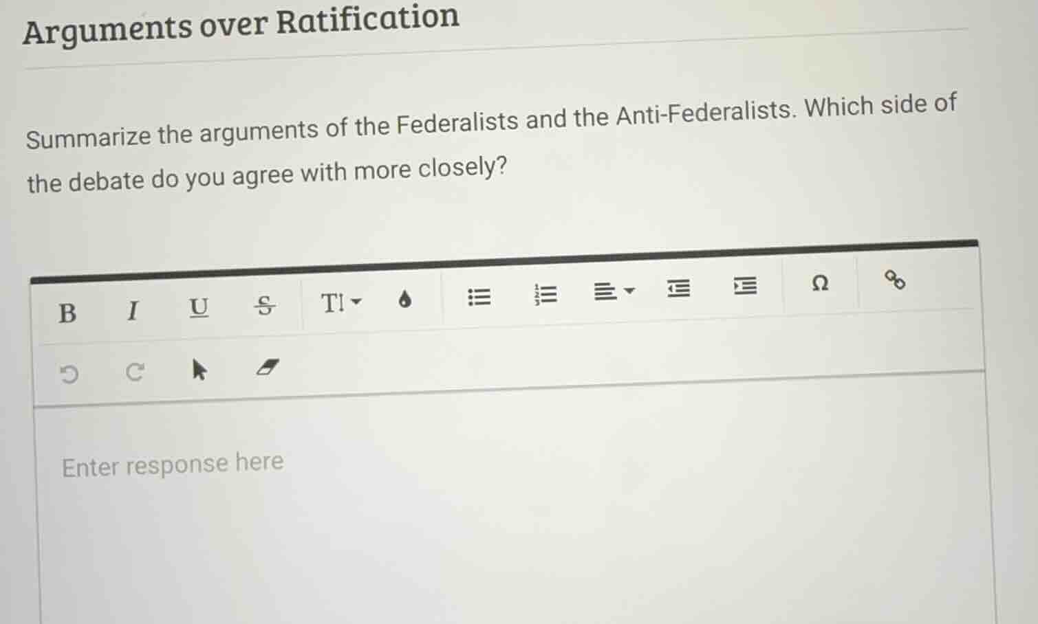 arguments over ratification summarize the arguments of the federalists …