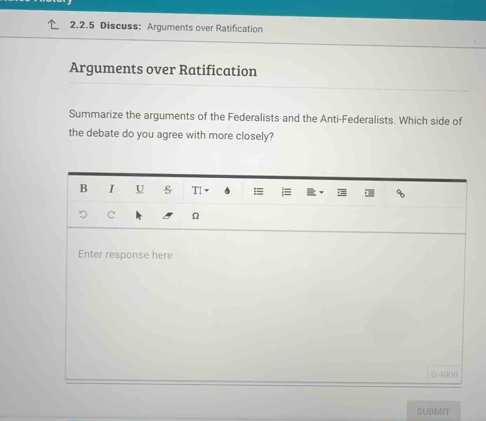 2.2.5 discuss: arguments over ratification arguments over ratification …