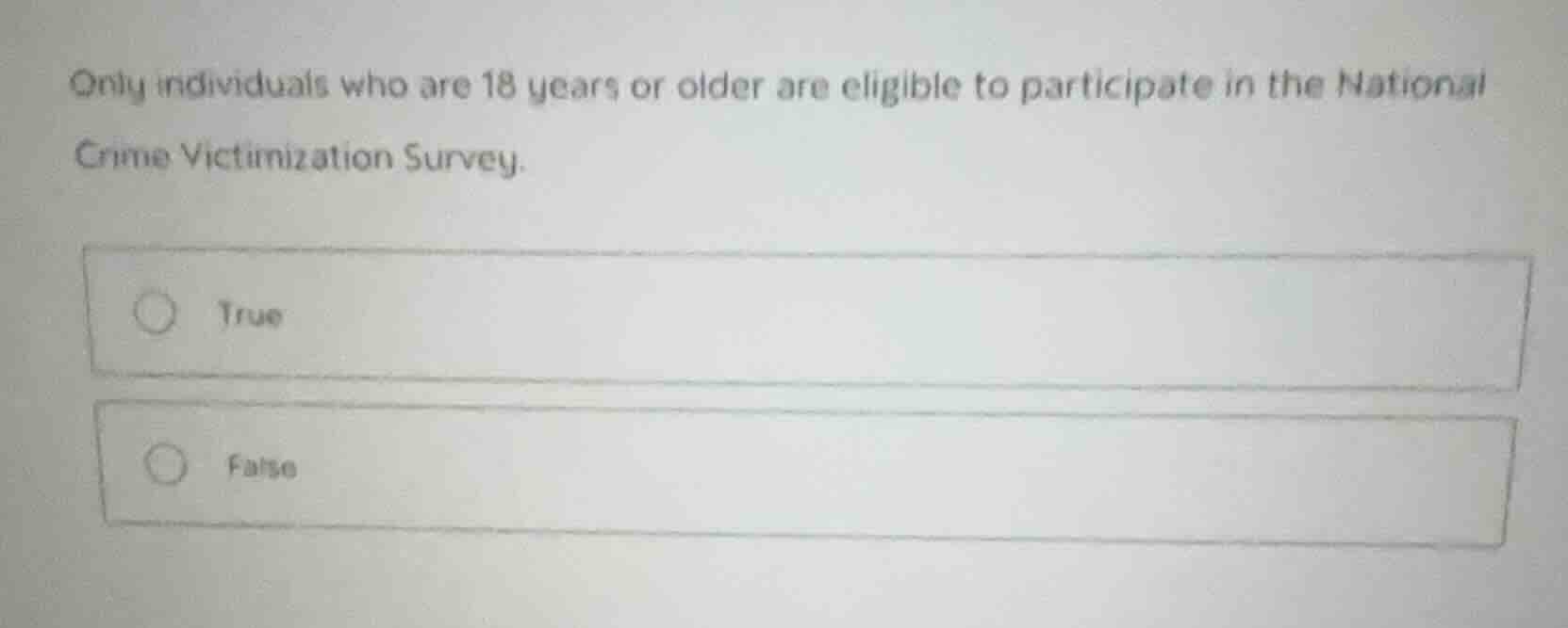 only individuals who are 18 years or older are eligible to participate …