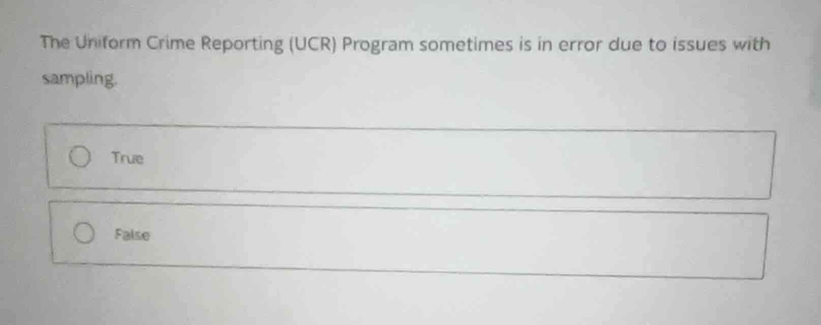 the uniform crime reporting (ucr) program sometimes is in error due to …