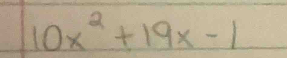 10x² + 19x - 1